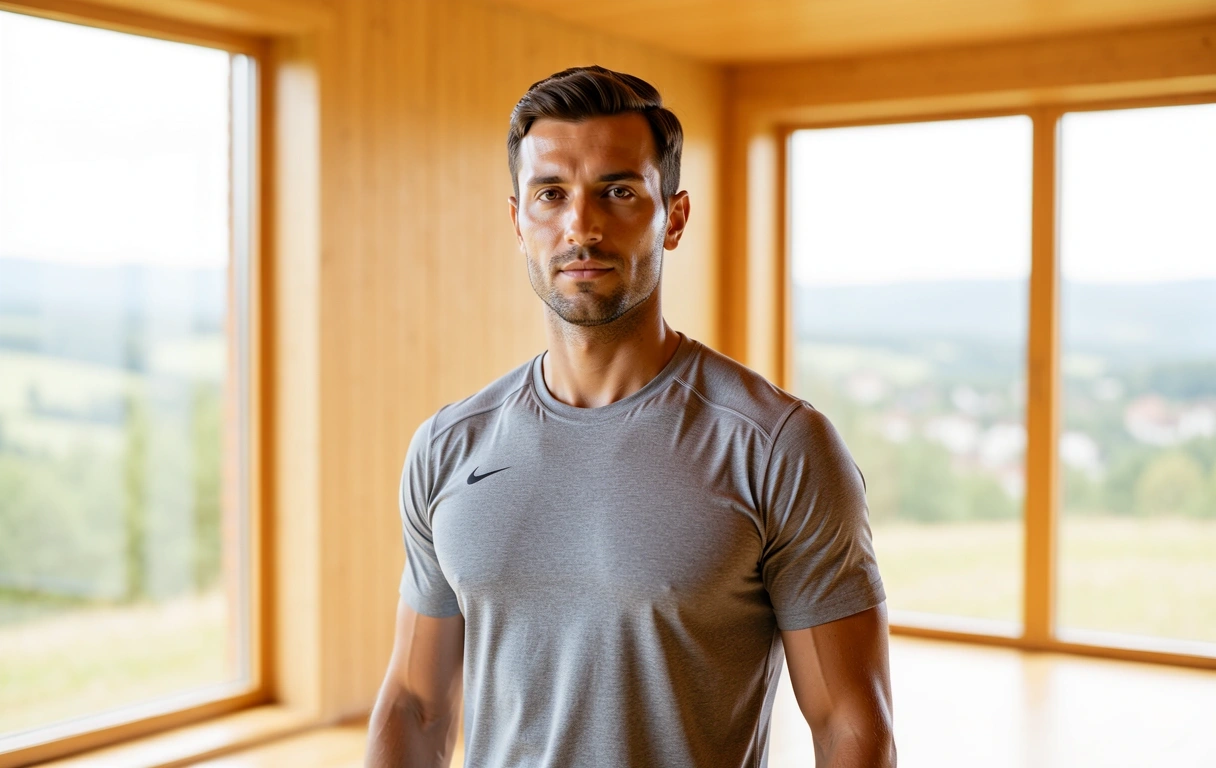 Wellness tréner v prirodzenom svetle